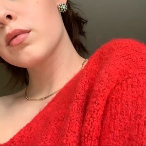 Red H&M Cozy Sweater